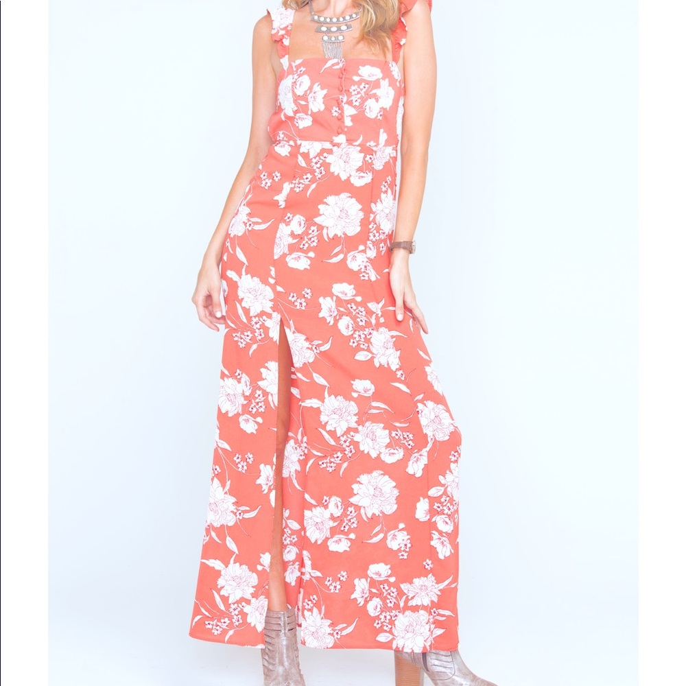 Sage the Label Women's Red Senora Maxi Dress M